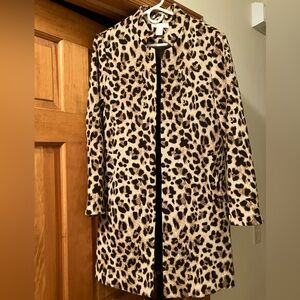 H&M Leopard Print Lined Coat - NWOT